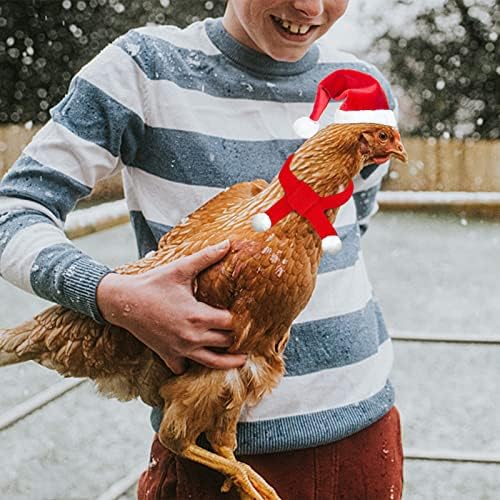Chapéu de natal para galinhas animais animais de estimação chapéu de Natal Mini chapéu de natal chapéu