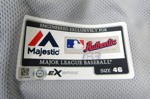 2018 Detroit Tigers Zac Reininger 26 Game usou Grey Jersey 46 928 - Jerseys MLB usada para jogo MLB