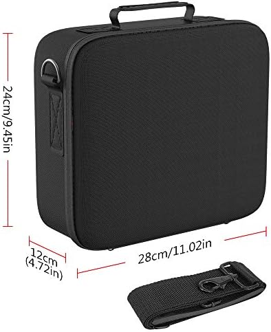 Caixa de armazenamento de bengoo para Nintendo Switch, Deluxe All-Protett Hard Travel Transhet Bag com alça