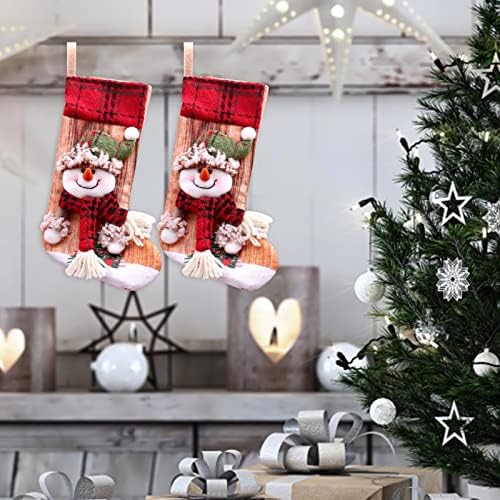 2pc Christmas Stocking Big Xmas meias decorar