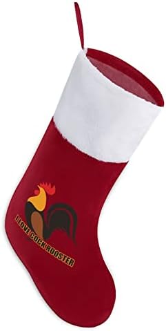 I Love Cock Rooster2 Personalizou Christmas Stocking Home lareira da árvore de Natal