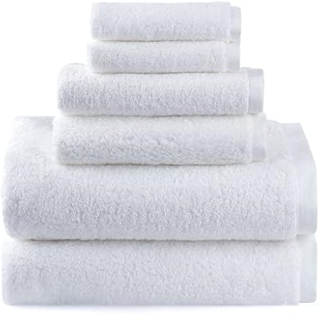 N/A Toalha de banho Conjunto, 2 toalhas de banho grandes, 2 toalhas de mão, 2 toalhas de rosto algodão