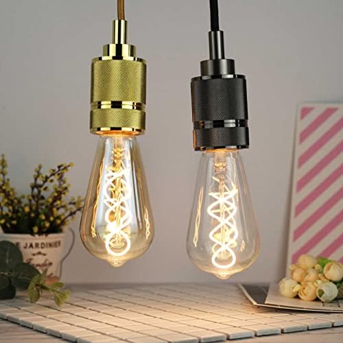 Lâmpada de lâmpada vintage de xianfei, 4pack st64 bulbos LED vintage do filamento, lâmpada de Edison LED 4W