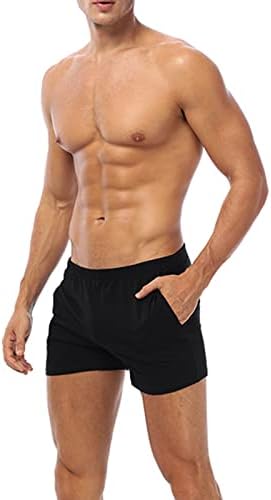 Mens cueca boxers calças shorts masculinos Casual Casual Bolso confortável Pijama sólido shorts