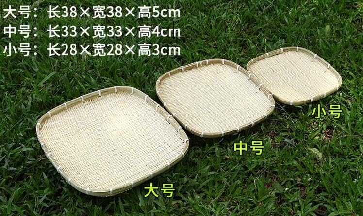 N/A 3pcs/conjunto quadrado de pó de pó de secagem cesta de produtos artesanais cesto cesto cesto de
