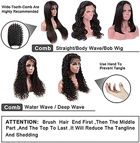 XZGDEN WIGS Hair peruca onda de peruca de cabelos Cabelo humano Cabelo de cabelo humano peruca 6x6 Peruca