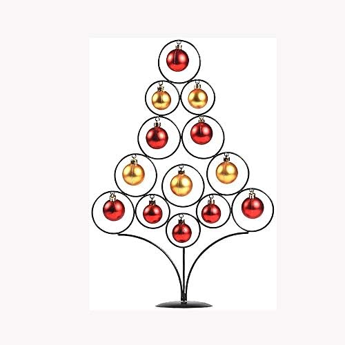 Árvore de Natal de arame metálico Shypt com ornamentos Iron Christmas Tree com decoração dourada