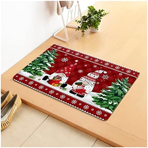 Pifude Decorações de Natal Decorações de Natal Doormats Christmas Elk tapetes internos tapetes