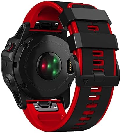 Lapps Silicone Sport Watch Band, 22mm Watch Strap Wrists Compatível com Fenix ​​7/Fenix ​​5/5 Plus/Fenix