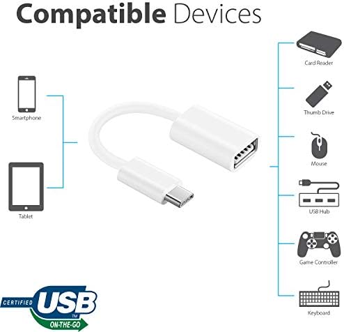 Adaptador OTG USB-C 3.0 Compatível com o seu LG 16Z90Q-K.AAS6U1 para funções de uso rápido, verificado e multi,