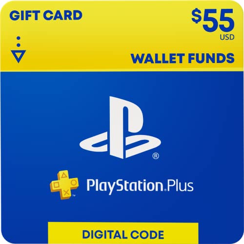 $ 55 PlayStation Plus - Fundos de carteira [Código Digital]