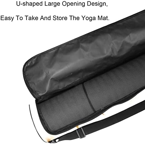 Laiyuhua Yoga Mat Bag, bolsa de ginástica de ioga com zíperas duplas para mulheres e homens - zíperes lisos,