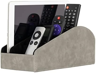 Homeze Remote Control titular com 5 compartimentos - Caixa de organizador de desktop de caddy remoto multifuncional