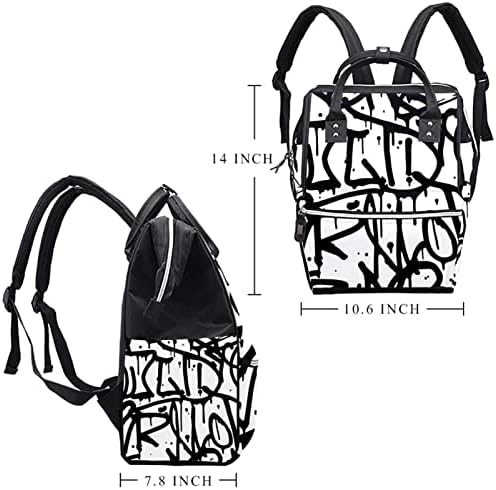 Letra de graffiti Backpack Backpack Backpack Backpack Sacos de Nappha Multi Função Bolsa de Viagem de Grande