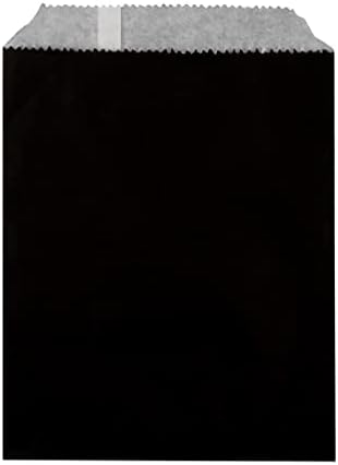 Bolsa de papel preto tek - 7 x 5 - 100 caixa de contagem
