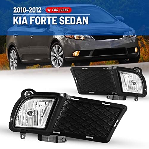 Luzes de nevoeiro compatíveis para Kia Forte Sedan 2010 2012 2012 Montagem de lâmpadas de substituição
