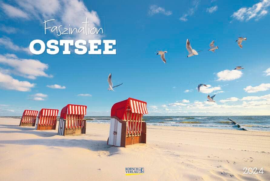 Faszinação Ostsee 2024: Großer Foto-Wandkalender von der Küste und der Ostsee em Deutschland. Photoart Panorama