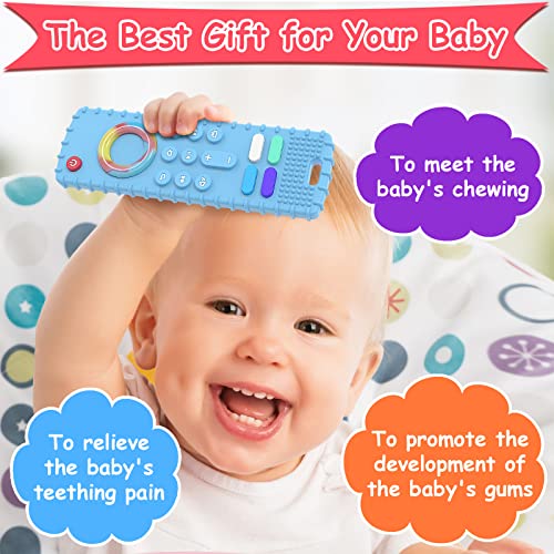 2 Pacote Solifegoble Silicone Remote Control Brinquedos morcegos para bebês S, meninos meninas bebê mastigar
