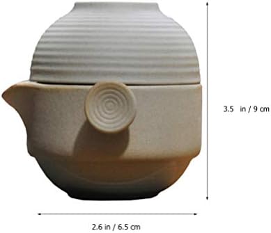 Pote de chá de folhas soltas Hemoton 1 conjunto de cerâmica vintage bule portátil kung fu bule