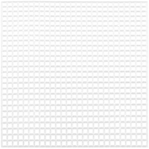 Lind Kitchen 10pcs 105mm Mesh de plástico quadrado Plástico Plástico Blank Lenmas de lona plástico para bordar, criação de fios de acrílico, projetos de tricô e crochê, branco
