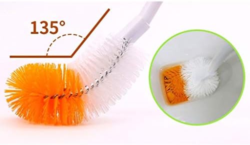 escova de hanílonear hanxiaoyishop holding long haniting com higiene higineses com alça de silicone ergonômico não deslizamento