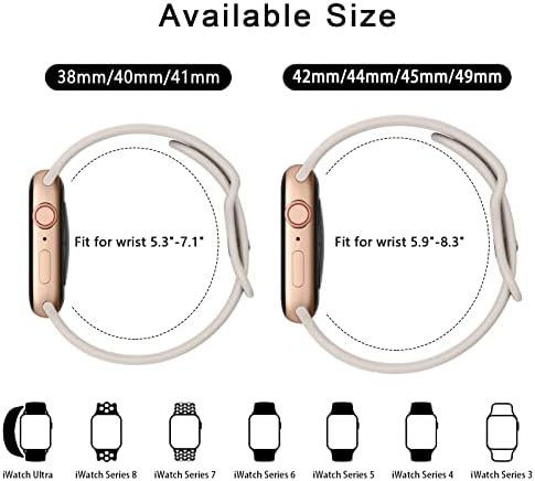 Bandas de silicone líquido compatíveis com banda de relógio Apple 38mm 40mm 41mm 42mm 44mm 45mm 49mm, pulseiras