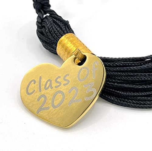 Tanta de graduação com chicote com 2023 encantos de ouro e chaveiro （Uso duplo）, 2023 Tansel de decoração