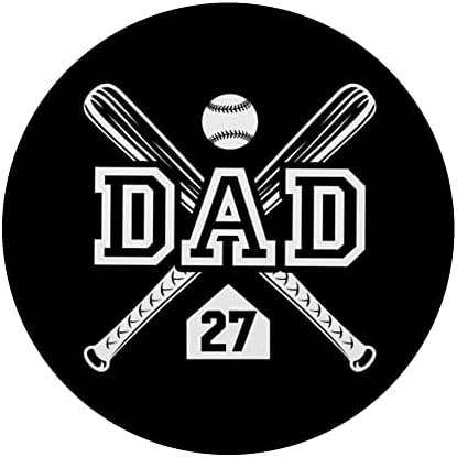 Baseball Dad Softball Pai 27 Jersey maior fã Popsockets Swappable PopGrip
