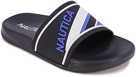 Nautica Kids Boys Youth Athletic Slide Slip -On Sandal -Big Kid/Little Kid