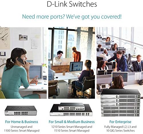 Switch D-Link Ethernet, 5 Port Easy Smart Gerenciado Gigabit Network Desktop Internet