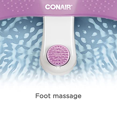 Conair Songencing Pedicure Foot Spa Bath com massagem de vibração calmante, massageador de pés