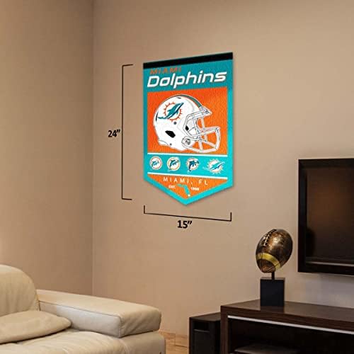 Miami Dolphins Heritage History Banner Pennant