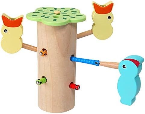 Brinquedo de habilidades motoras finas para crianças Montessori Bird Toy Set Catching Game para tabelas de