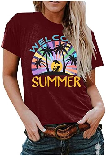 Camisas de praia do sol do sol da mulher Tamarda de praia Férias engraçada de verão Hawaiian Manga