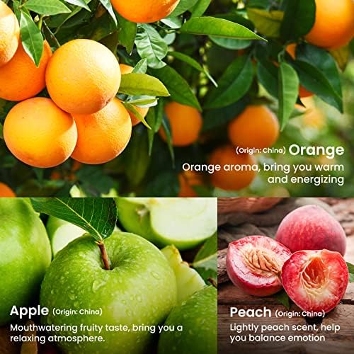 Happinter Top 8 Óleos de fragrâncias florais de grau orgânico + Top 10 Organic Grade Fruity Oils Set