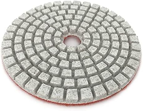 7pcs/conjunto 3 polegadas Brancas de polimento de diamante branco 80mm Polimento flexível úmido para piso de concreto de pedra Ponto abrasivo por peças xmeifei