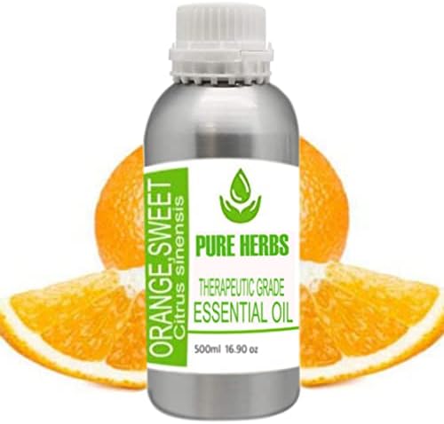 Ervas puras laranja, doce e puro e natural terapêutico Óleo essencial sem gotas 500ml