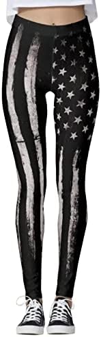 4 de julho Leggings for Women Women High Patriot American Flag Yoga Pants