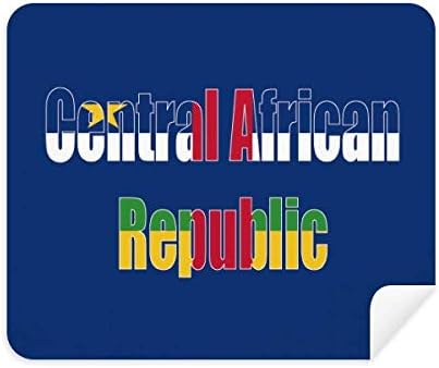 Centro -Africano Country Nome da bandeira Limpeza de tecidos Fabric 2PCs Camurça