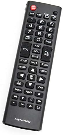 Novo Akb74475433 Controle remoto compatível com LG TV 43LF5400 32LF550B 42LF5500