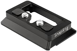 Lançamento rápido do tipo arca do Snaprig Arca para DJI RS 2, RSC 2 Gimbals, compatível com a Sony A6 Series, A7, A9, BMPCC 4K, Nikon Z6 & Z7 & More. Parafusos de montagem da câmera ¼ ”, segura com segurança a câmera