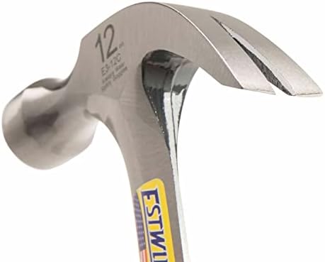 Hammer Estwing - Garra curva de 12 oz com face lisa e punho de redução de choque - E3-12C