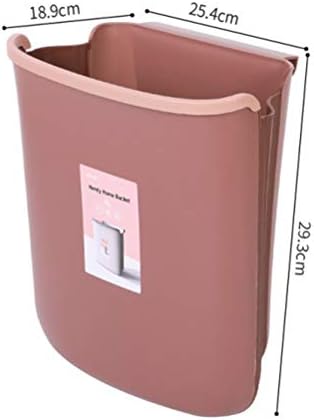 Lixo doiTool Can 1pc dobrar lixo de lixo de cozinha caro de porta de cozinha pendurada lixo pode desperdiçar balde de armazenamento