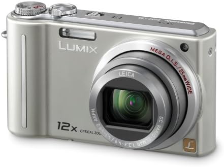 Câmera digital Panasonic Lumix DMC-ZS1 10MP com zoom estabilizado de imagem óptica mega de 12x de 12x e LCD de