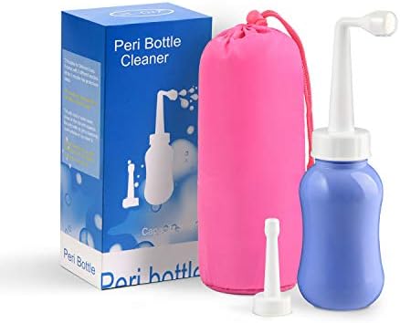 Garrafa de peri para pós -parto Bidê portátil garrafa de lavagem para mulheres ou pacientes com 2 bicos para necessidades diferentes