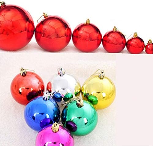 Decoração de casamento de Kisangel 24pcs Natal Bolas multicoloridas Árvore de Natal Pacote de tema decorativo