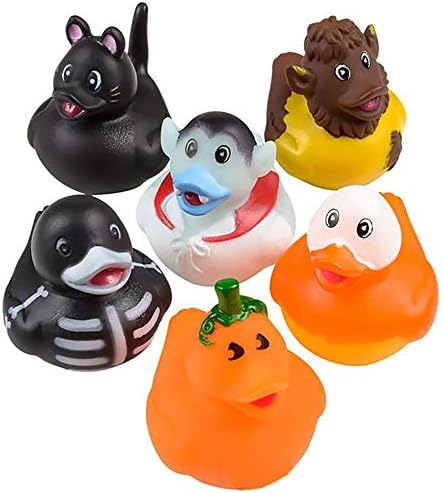 The Dreidel Company Halloween Rubber Duck Toy Duckies para crianças, Bath Birthday Gifts Baby Smoothers Summer