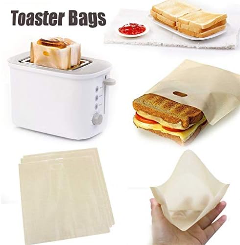 Lavagem de mama lavável Torraca de carvão bolsas antiaderentes sanduíche de queijo de calor grelhado reutilizável para cozinha ， refeições e bar