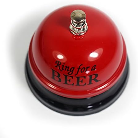 Kiaotime Novelty Red Ring Bell Ring para uma mesa de cerveja Hens Night Call Call Wedding Stage Acessório de Festa de Natal Presente de mordaça