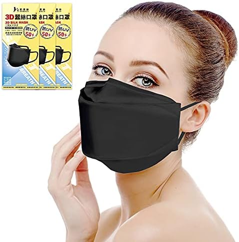 Moda adulta unissex de cobertura de rosto legal, cobertura de poeira de proteção de 3 camadas, conforto respirável, 3 pacote
